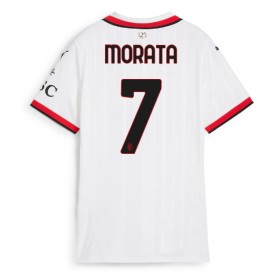 AC Milan Alvaro Morata #7 Borta Kläder Dam 2024-25 Kortärmad